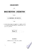 Colección de documentos inéditos para la historia de España