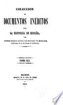 Colección de documentos inéditos para la historia de España