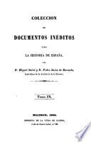 Colección de documentos inéditos para la historia de España