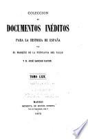 Colección de documentos inéditos para la historia de España