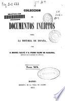Colección de documentos inéditos para la historia de España