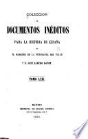 Colección de documentos inéditos para la historia de España ...