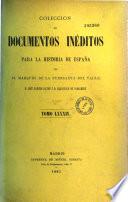 Coleccion de documentos ineditos para la historia de Espana