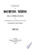 Colección de documentos inéditos para la historia de España