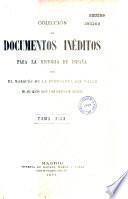 Coleccion de documentos ineditos para la historia de Espana