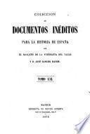 Colección de documentos inéditos para la historia de España