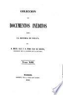 Colección de documentos inéditos para la historia de España