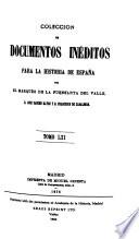 Colección de documentos inéditos para la historia de España
