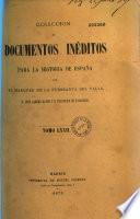 Coleccion de documentos ineditos para la historia de Espana