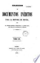 Coleccion de documentos ineditos para la historia de Espana