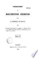 Colección de documentos inéditos para la historia de España