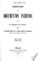 Colección de documentos inéditos para la historia de España tomo 20