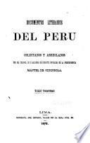 Coleccion de documentos literarios del Peru