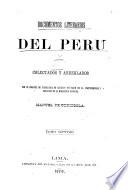 Coleccion de documentos literarios del Peru