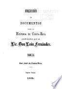 Colección de documentos para la historia de Costa Rica