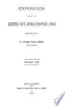Coleccion de documentos sobre limites ecuatoriano-peruanos: Exposicion sobre los limites ecuatoriano-peruanos por ... Enrique Vacas Galindo