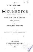 Colección de documentos sobre organización municipal y administrativa de la ciudad de Washington
