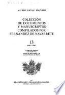 Colección de documentos y manuscriptos compilados por Fernández de Navarrete