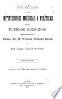Colección de las instituciones políticas y jurídicas de los pueblos modernos