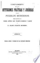Colección de las instituciones políticas y jurídicas de los pueblos modernos