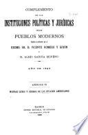 Colección de las instituciones políticas y jurídicas de los pueblos modernos