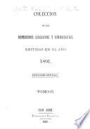 Colección de las leyes y decretos expedidos por los supremos poderes legislativo, conservador y ejecutivo