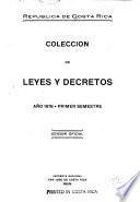 Colección de las leyes y disposiciones legislativas y administrativas
