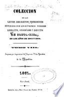 Colección de leyes, decretos, acuerdos y resoluciones