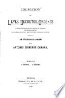 Colección de leyes, decretos, órdenes y demás disposiciones de tendencia general