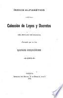 Colección de leyes, decretos y circulares del estado libre y soberano de Oaxaca