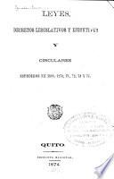 Colección de leyes, decretos y resoluciones