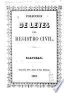 Coleccion de leyes del registro civil