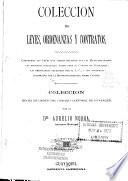 Colección de leyes, ordenanzas y contratos