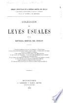 Colección de leyes usuales de la República Oriental del Uruguay