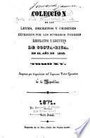 Coleccion de los decretos y ordenes