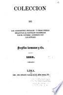 Coleccion de los documentos offiales y otras piezas relativas al contrato celebrado por el supremo gobierno con los1 señores Dreyffus [!] hermanos y ca