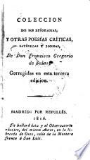 Coleccion de los epígramas y otras poesías críticas, satíricas y jocosas de Don Francisco Gregorio de Salas