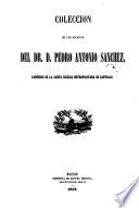 Colección de los escritos del Dr. D. P. A. Sanchez