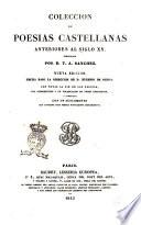 Colección de poesías castellanas anteriores al siglo XV