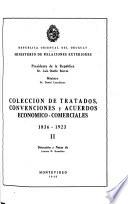 Colección de tratados, convenciones y acuerdos económico-comerciales