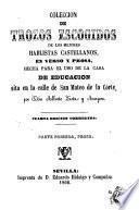 Coleccion de trozos escogidos de los mejores hablistas castellanos, en verso y prosa