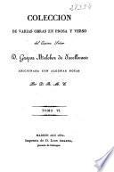 Colección de varias obras en prosa y verso del Excmo. Señor D. Gaspar Melchor de Jovellanos: (1832. 424 p.)