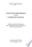 Colección diplomática de los condes de Castilla