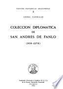 Colección diplomática de San Andrés de Fanlo, 958-1270