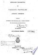 Colección diplomática de varios papeles antiguos y modernos sobre dispensas matrimoniales y otros puntos de disciplina eclesiástica