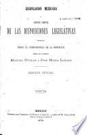 Colección legislativa completa de la republica Mexicana con todas las disposiciones expedidas para la federacion, el distrito y los territorios federales...