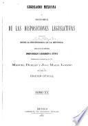 Coleccion legislativa completa de la Republica Mexicana con todas las disposiciones expedidas para la Federacion, el Distrito y los territorios federales