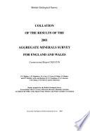 Collation of the Results of the 2001 Aggregate Minerals Survey for England and Wales