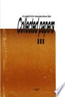 Collected Papers. Volume III