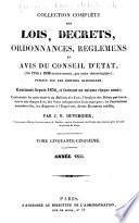 Collection complète des lois, décrets d'intérét général, traités interanationaux, arrêtés, circulaires, instructions, etc